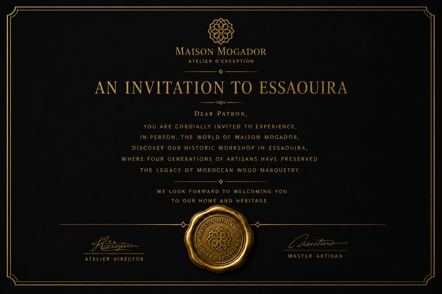 Exclusive Private Invitation
